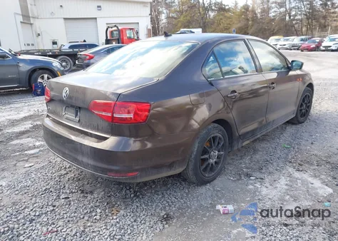 2015 Volkswagen Jetta 2.0L S из США, поврежденный, VIN 3VW2K7AJ2FM411454